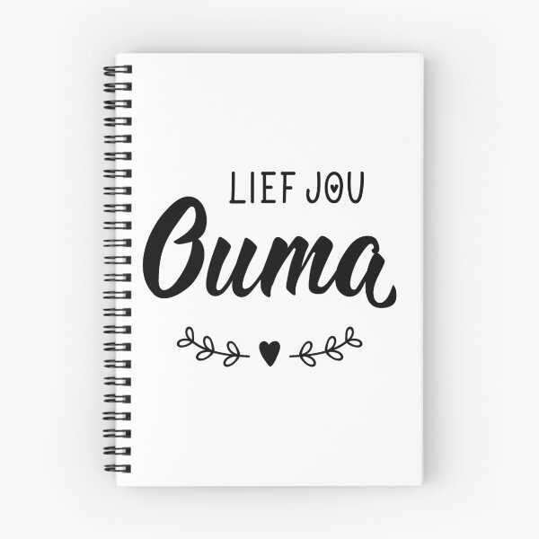 Item preview, Lief jou Ouma. Love your grandmother - Afrikaans text. Lettering.  designed and sold by pidzam4e.