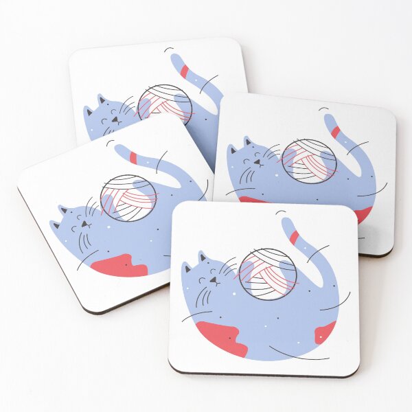 Item preview, Cat with Cotton Ball designed and sold by RONYON.