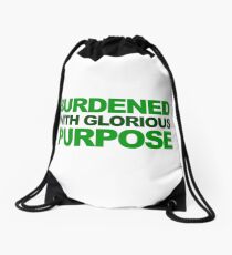 Burdened With Glorious Purpose Drawstring Bag