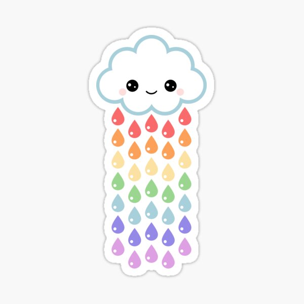 Cute Rain Cloud Sticker