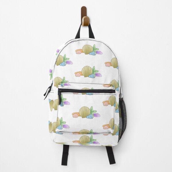 Item preview, Pastel Rainbow Seashells with Starfish Pattern Water Style designed and sold by PrettyLittlePic.