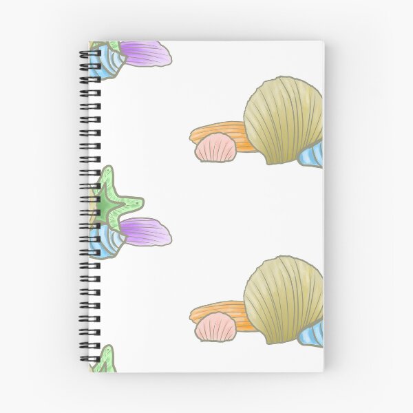 Item preview, Pastel Rainbow Seashells with Starfish Pattern Water Style designed and sold by PrettyLittlePic.