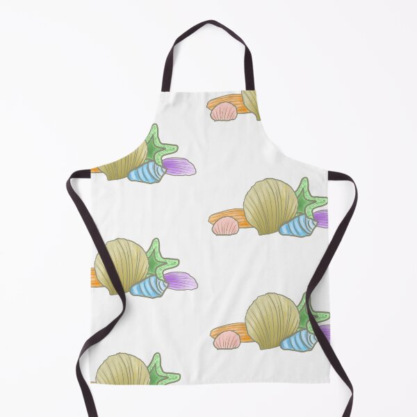 Item preview, Pastel Rainbow Seashells with Starfish Pattern Water Style designed and sold by PrettyLittlePic.