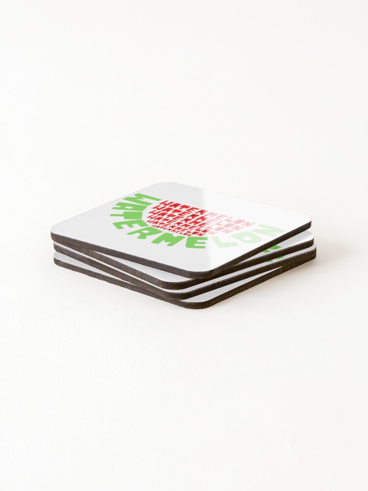 Thumbnail 4 of 5, Coasters (Set of 4), Watermelon pattern designed and sold by Deephuman.