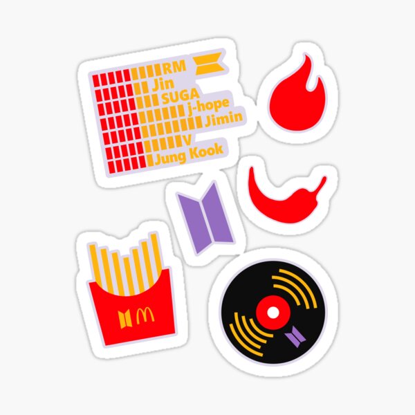 Collaboration Grup Music Pop x Food Sticker