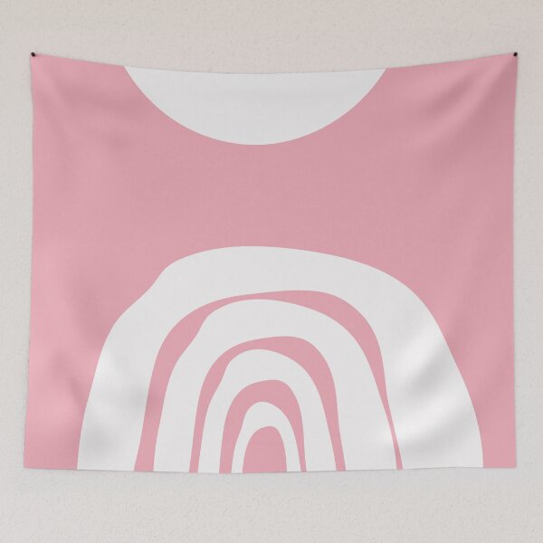 Item preview, blush pink hand drown rainbow designed and sold by Northendesigns.