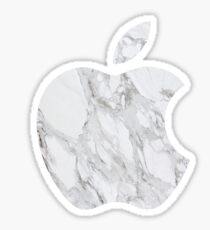 Marble Apple Logo Sticker
