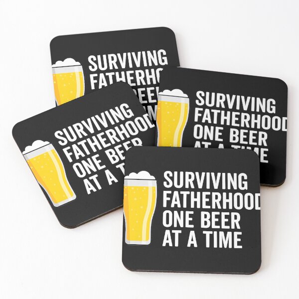 Item preview, Mens Surviving Fatherhood One Beer At A Time Cool Fathers Day Premium designed and sold by AlejandroRay.