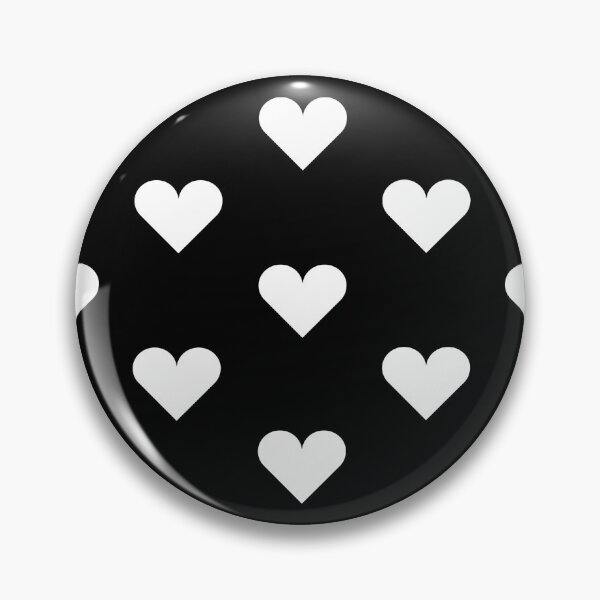 Item preview, Medium WHITE and BLACK LOVE HEARTS designed and sold by RachelMacht.