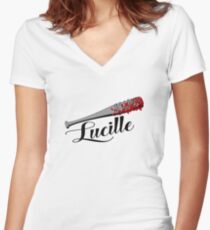 The Walking Dead - Lucille Women's Fitted V-Neck T-Shirt