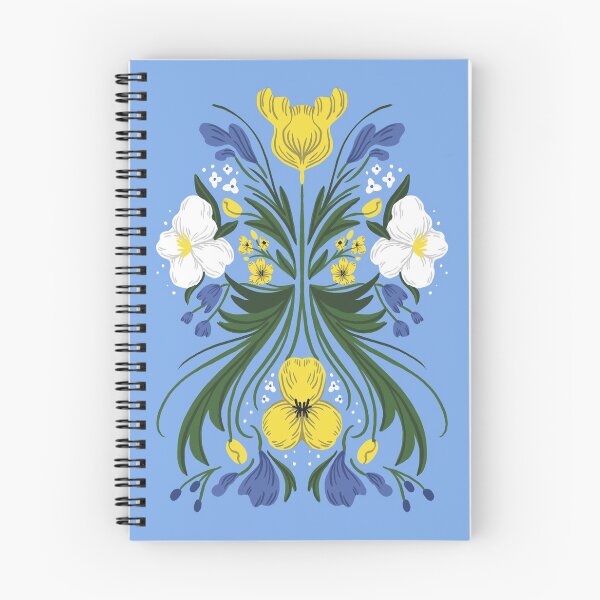 Item preview, Blue florals designed and sold by VaughanDesign.