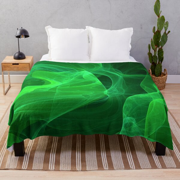 Item preview, Green Fractal Waves designed and sold by HauntedMammoth.