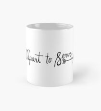 Depart To Serve B+W Mug