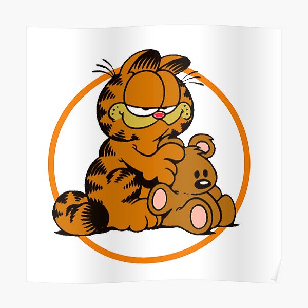 garfield and teddy bear