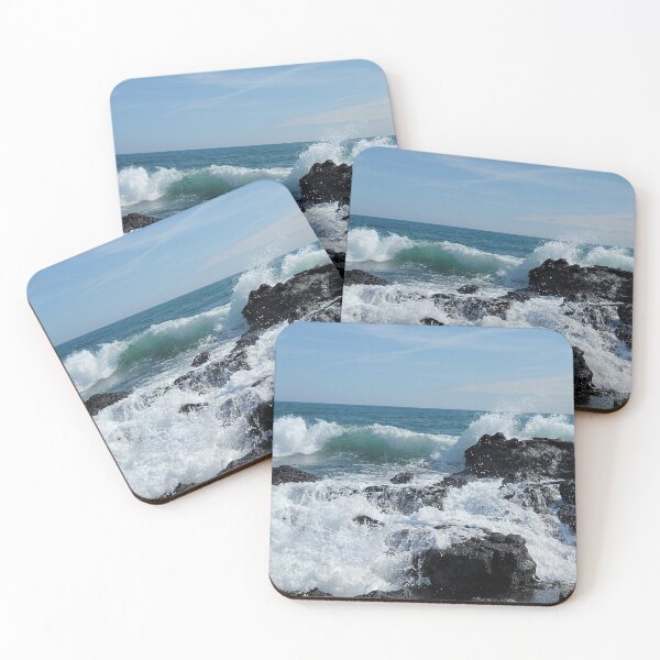Item preview, The scenery of Crashing waves on rocks, Jeju Island.Korea. designed and sold by human8891.