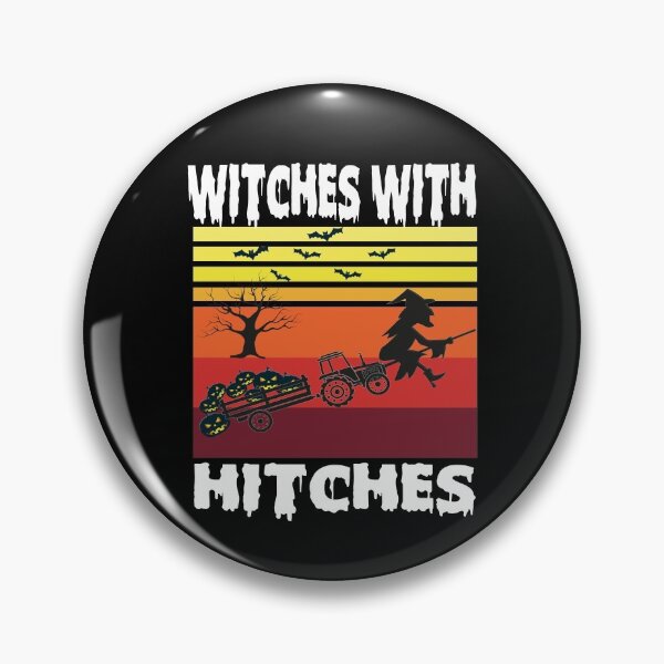 Artikelvorschau, Damen T-Shirt „Hexen mit Anhängerkupplung“, RV-Camping-Kostümidee, Naturdesign, Vintage-Sonnenuntergang, Halloween, Geschenk für Freundin entworfen und verkauft von Rassitni.
