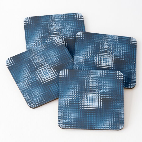 Item preview, Cuadrados abstractos azules acerados designed and sold by BoundedChaos.