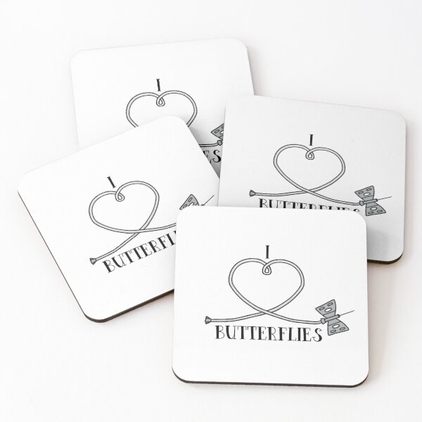 Item preview, I Love Butterflies (Grey) designed and sold by Mikay Reimann.