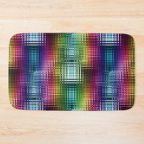 Item preview, Joyful Rainbow Squares Abstract designed and sold by BoundedChaos.