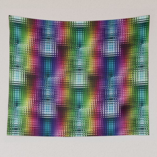 Item preview, Joyful Rainbow Squares Abstract designed and sold by BoundedChaos.
