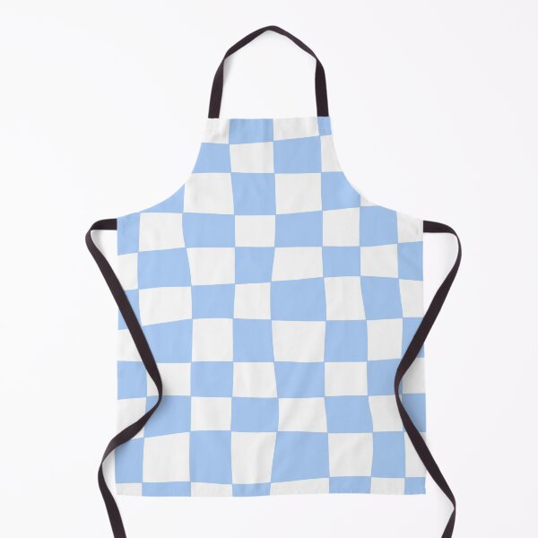 Item preview, Hand Drawn Checkerboard Pattern (sky blue/white) designed and sold by Design Minds Boutique.