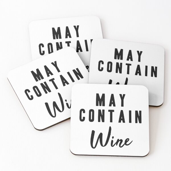 Item preview, May Contain Wine Funny Ironic Bo designed and sold by RainbowPandas.