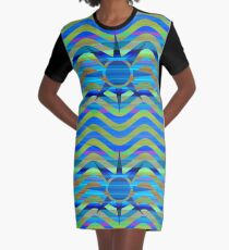 Sun and Sea Graphic T-Shirt Dress