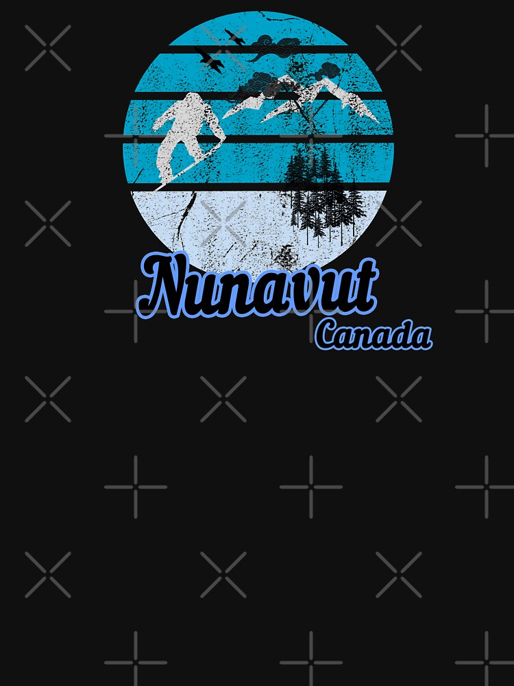 Disover Nunavut Canada Ski Winter Resort Classic T-Shirt