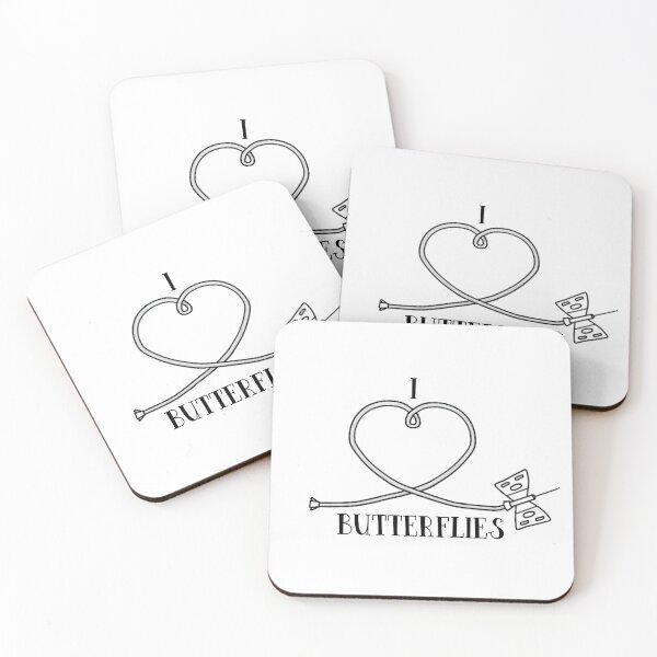 Item preview, I Love Butterflies (White) designed and sold by Mikay Reimann.