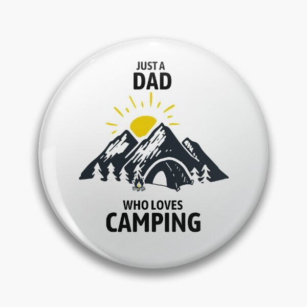 Item preview, Just A Dad Who Loves Camping Graphic designed and sold by Amovar.