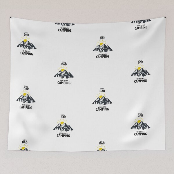 Item preview, Just A Dad Who Loves Camping Graphic designed and sold by Amovar.