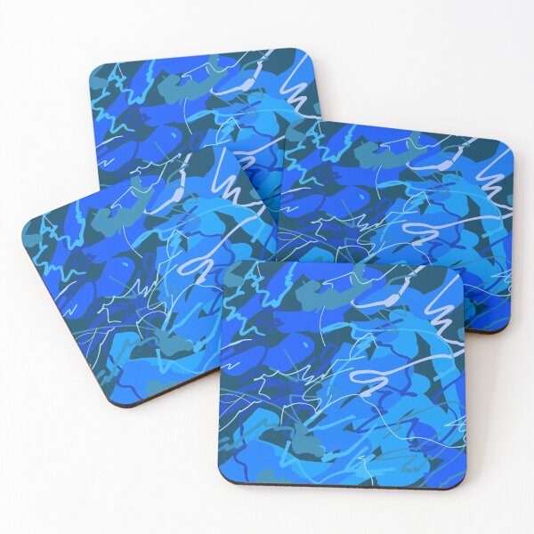 Item preview, Blueish abstract painting designed and sold by KennyLucky.