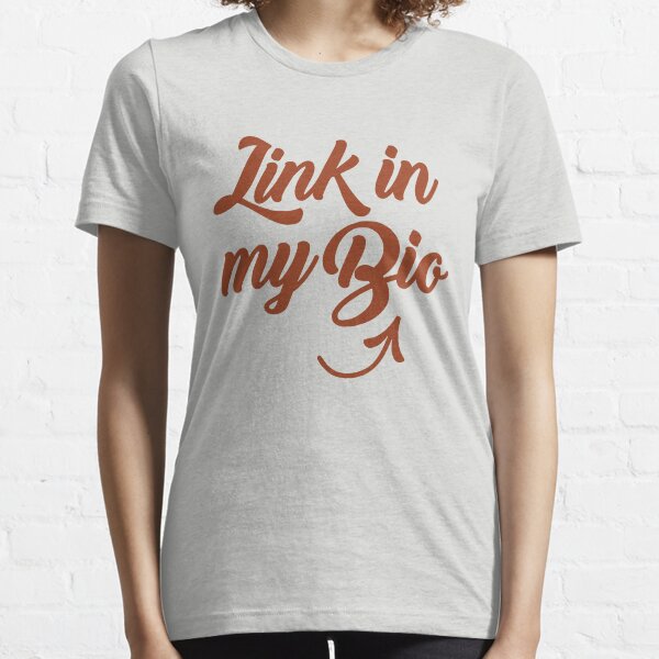 Link In My Bio Swirl - Orange Essential T-Shirt