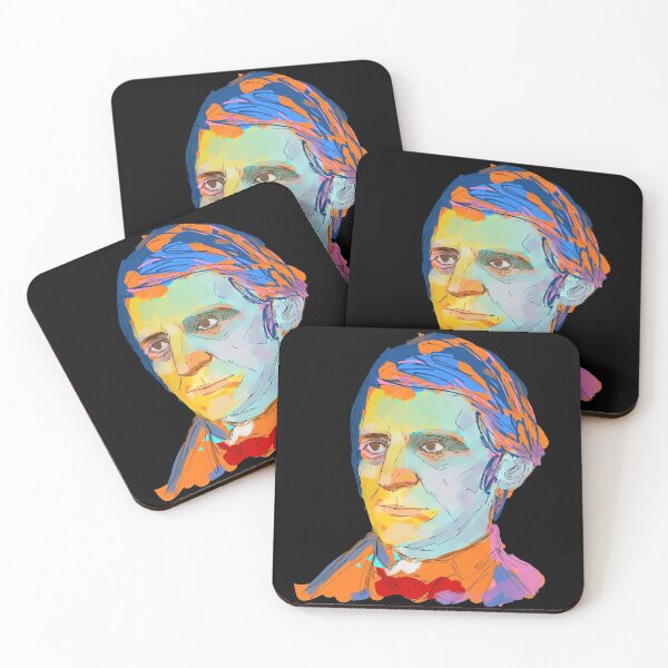 Item preview, Ralph Waldo Emerson abstract painting designed and sold by KennyLucky.