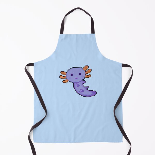 Item preview, blue axolotl pixel art designed and sold by sezalilly.