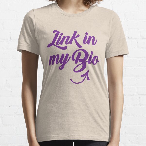 Link In My Bio Swirl - Purple Essential T-Shirt