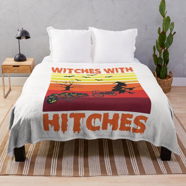 Item preview,  Womens Witches With Hitches T Shirt RV Camping Costume Idea Nature Design- Vintage Sunset HalloweenGift For Girlfriend designed and sold by Rassitni.