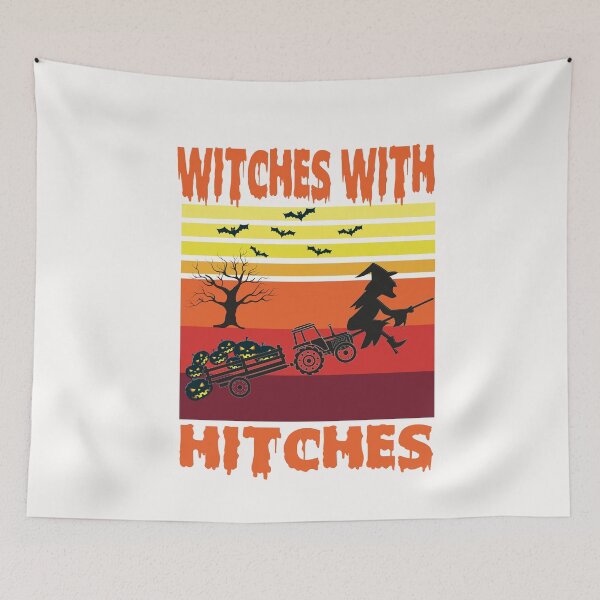 Item preview,  Womens Witches With Hitches T Shirt RV Camping Costume Idea Nature Design- Vintage Sunset HalloweenGift For Girlfriend designed and sold by Rassitni.