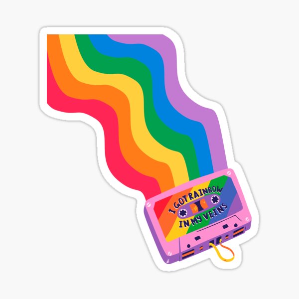 Item preview, I got a rainbow in my veins, LGBTIQ designed and sold by UnderStore.
