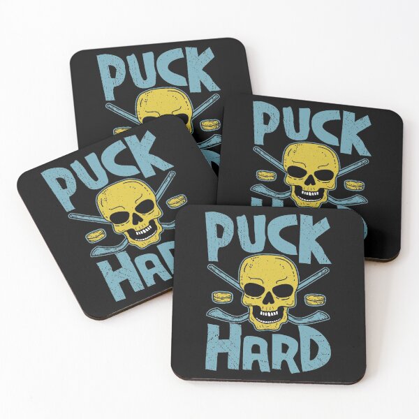 Item preview, Puck Hard, Funny Ice Hockey Skull pun designed and sold by Dan66.