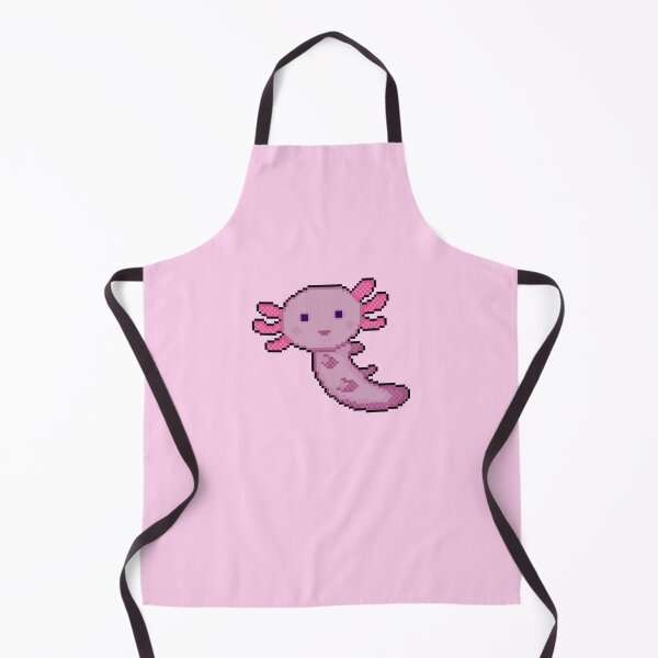 Item preview, pink axolotl pixel art designed and sold by sezalilly.