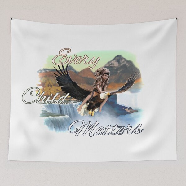 Item preview, Every child matters. Child flies astride an eagle over Niagara Falls designed and sold by saf-saf.
