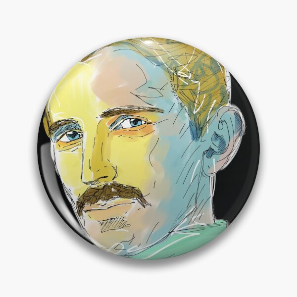 Item preview, Nikola Tesla painting designed and sold by KennyLucky.