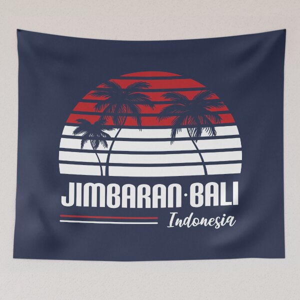 Item preview, Jimbaran Bali Indonesian Flag Summer Design designed and sold by CynthiaGraphics.
