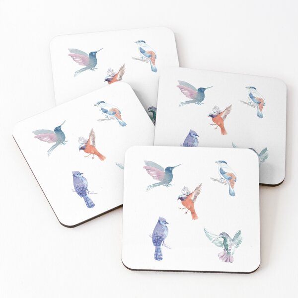 Item preview, Watercolour Bird Wall designed and sold by YaliliArt.