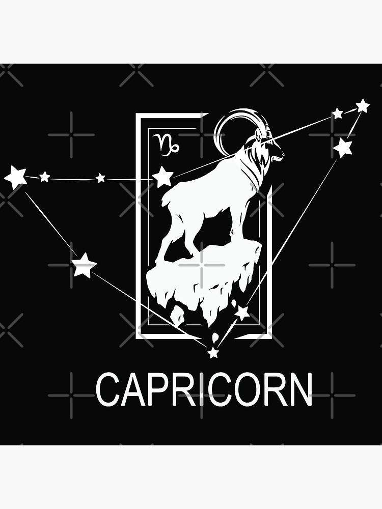 Capricorn December 22 January 19 Zodiac Sign Earth Element Poster