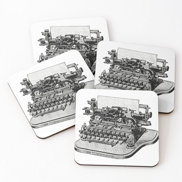 Item preview, Vintage black and white typewriter  designed and sold by wavethreat.