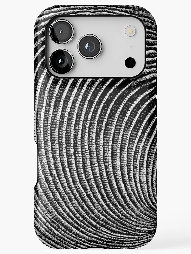 Thumbnail 1 of 4, iPhone Case, Terraced Rice Field Shell designed and sold by Quill-n-Ink.