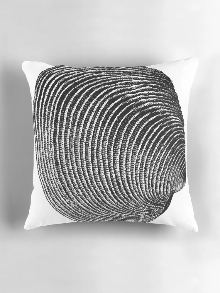 Thumbnail 3 of 4, Pillow, Terraced Rice Field Shell designed and sold by Quill-n-Ink.