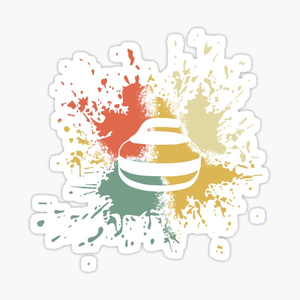 CURLING INK SPLASH Sticker